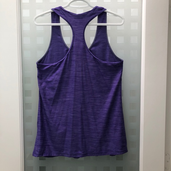 KIRKLAND Scoop Neck Tagless Racerback Active Athletic Tank Top Purple NEW! - Picture 9 of 11